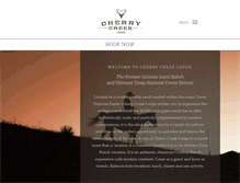 Tablet Screenshot of cherrycreeklodge.com